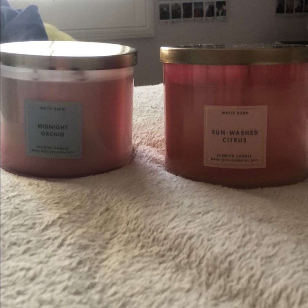 2 bath and body works candles